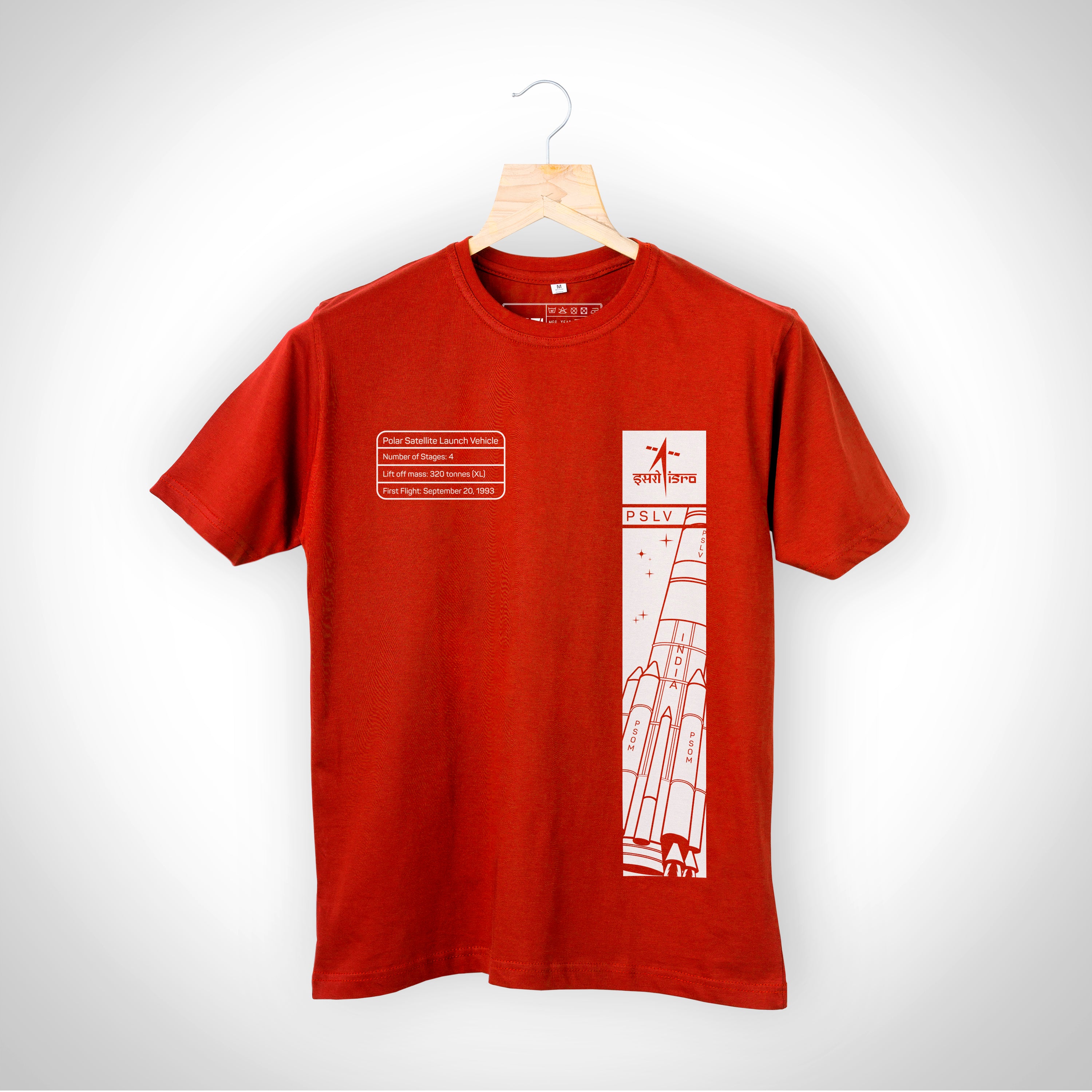 ISRO Red PSLV Unisex T-Shirt