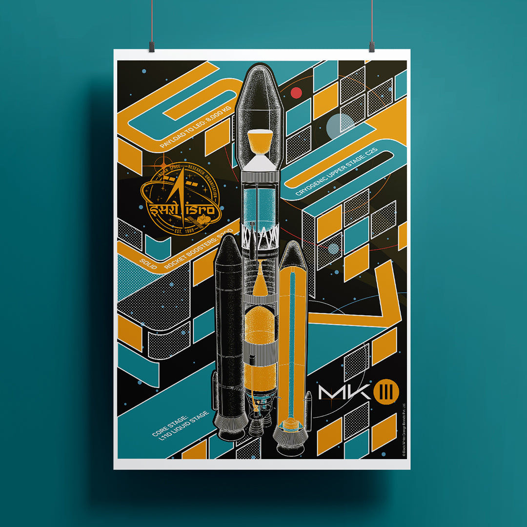 ‘ISRO GSLV MKIII’ Cyber Punk Cutaway