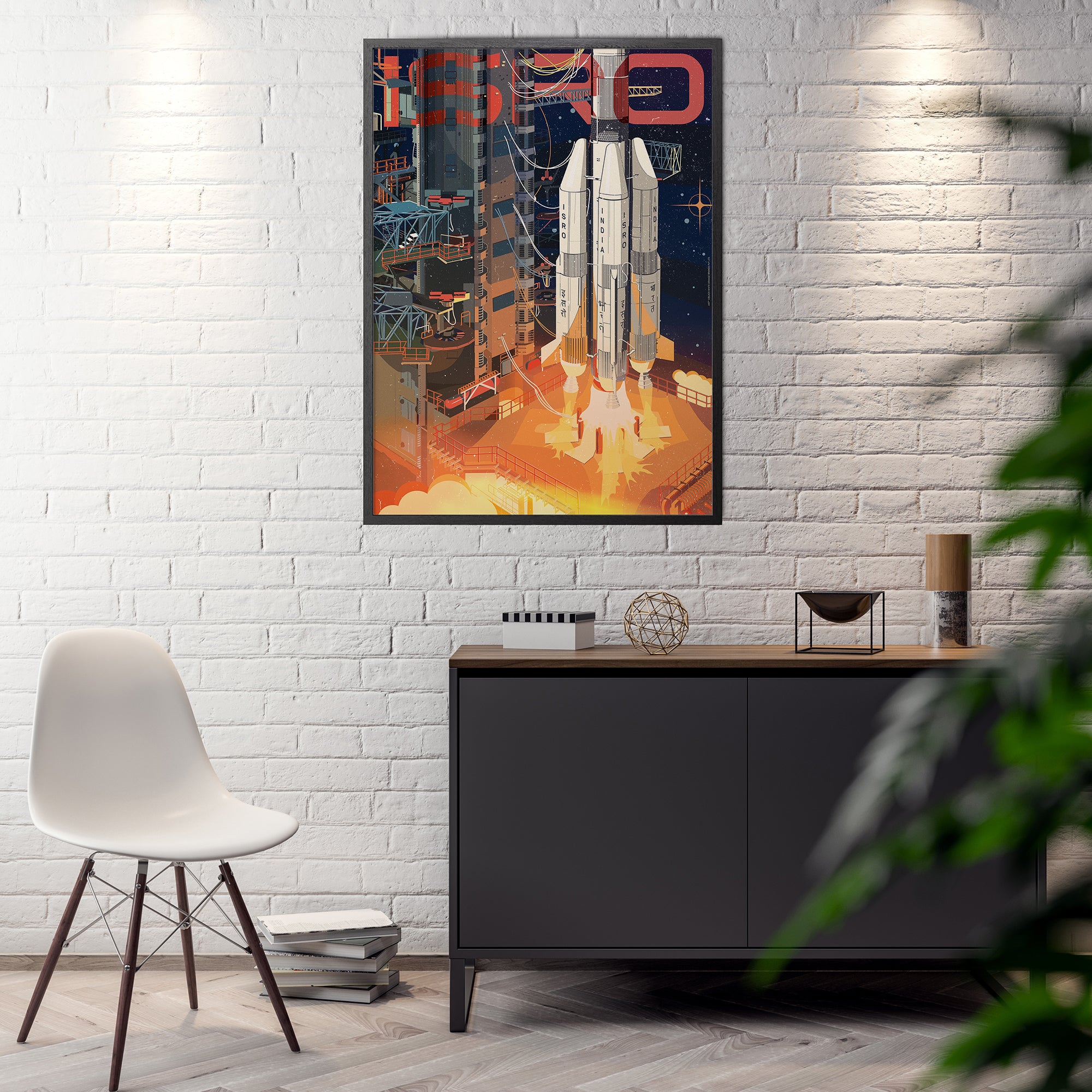 ‘Night launch GSLV MKII’ Poster