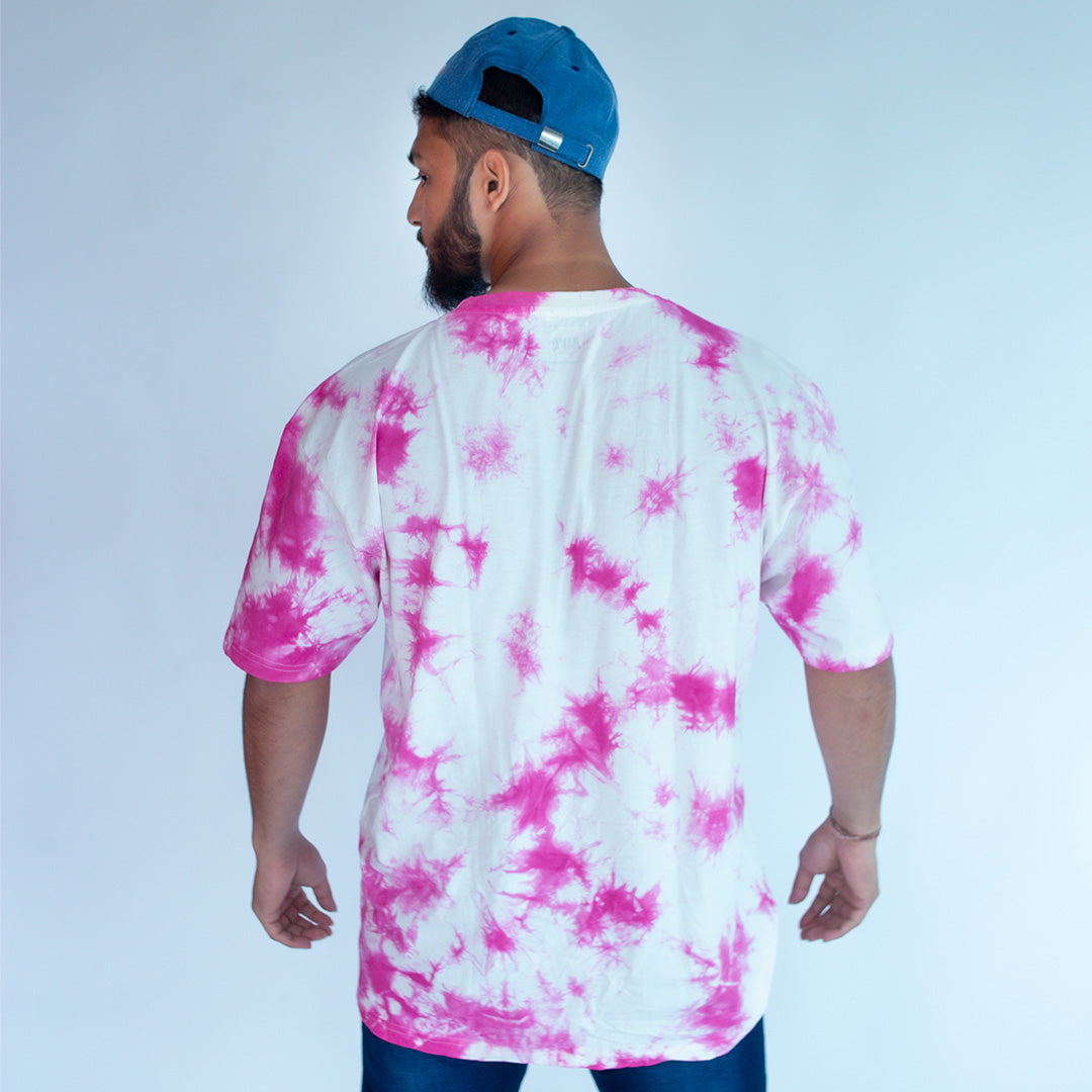 ISRO Staple Pink Tie Dye Oversized T-Shirt