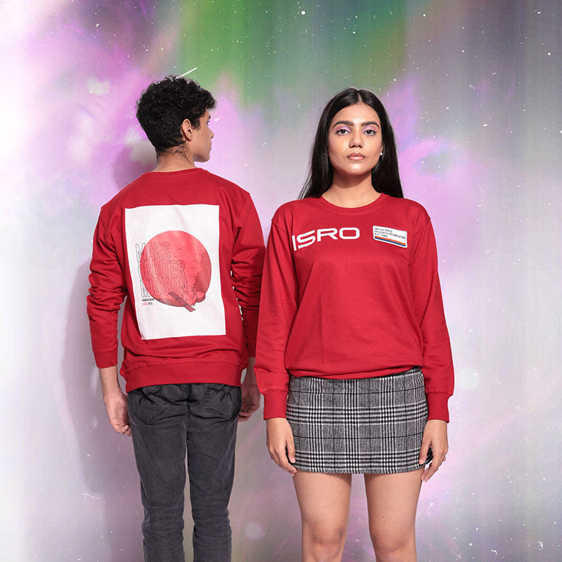 Priyanka Chopra Red ISRO Sweatshirt 