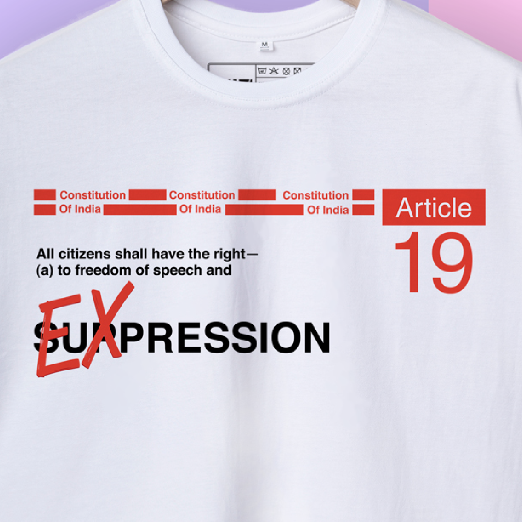 Constitution of India 'The Rise Of Expression' Shirt