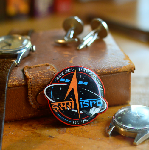 ISRO Classic 1969 Round Metal Lapel Pin
